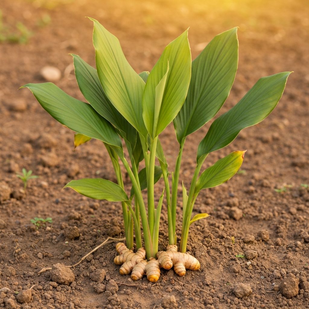 Curcuma longa plant cultivation