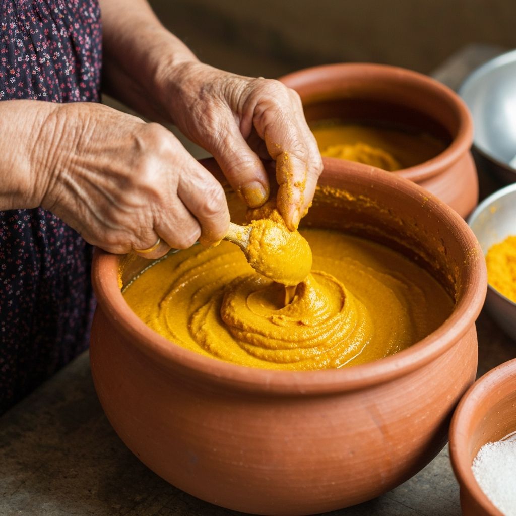 Traditional turmeric paste base